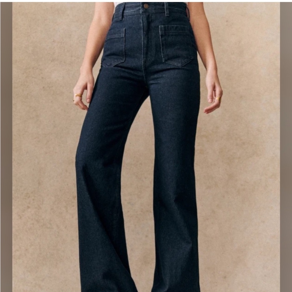 Sezane 70’s trouser Jeans sz 34